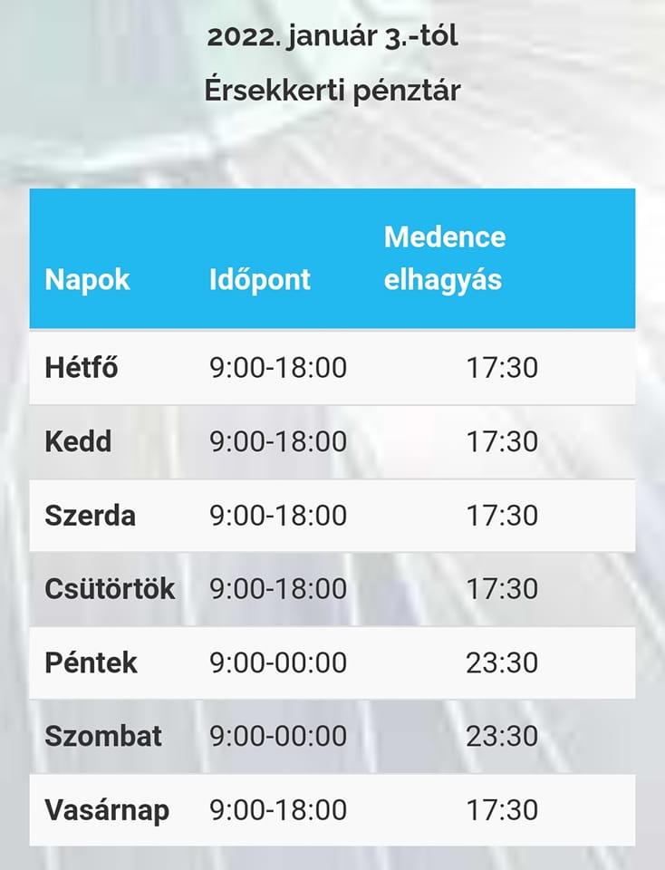 fürdő-nyitvtartás
